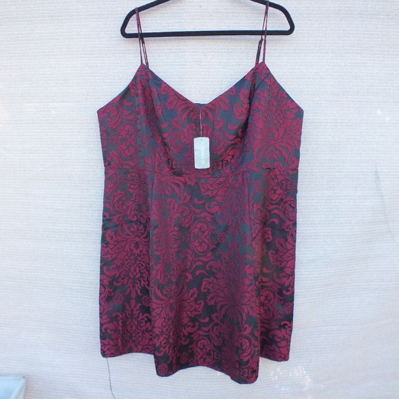 Forever 21 Dresses & Skirts - Forever 21 Plus Size 3X Midi Dress Black/Wine NWT